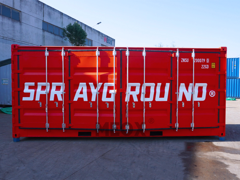 紅色20尺側(cè)開(kāi)集裝箱